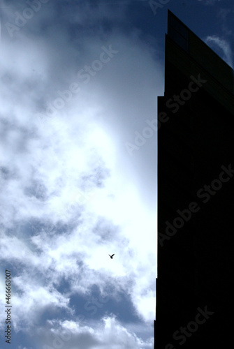 Building and sky abstract © Monjii