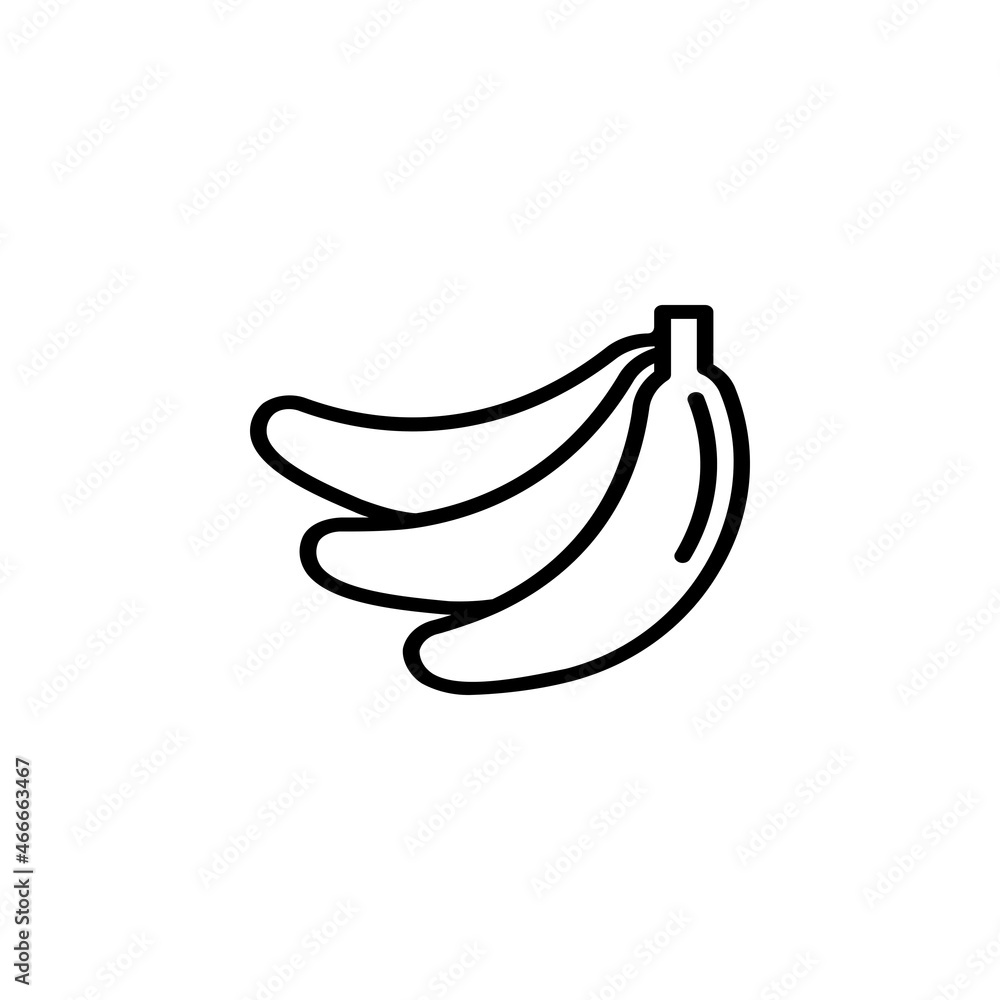 banana vector icon. fruit icon outline style. perfect use for icon, logo, illustration, website, and more. icon design line style banana vector icon. fruit icon outline style. perfect use for icon, logo, illustration, website, and more. icon design line style