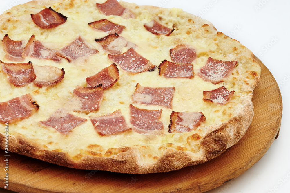 pizza with cheese and various ingredients pizza with cheese and various ingredients