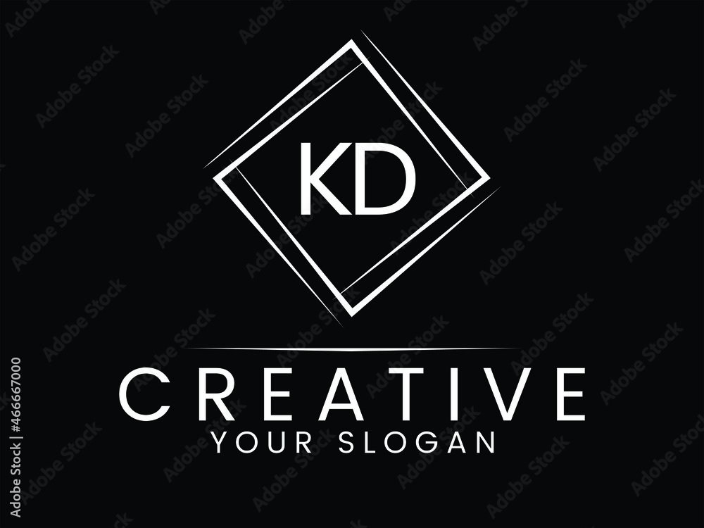 KD Logo Letter design template, Letter kd logo company design, Alphabet ...