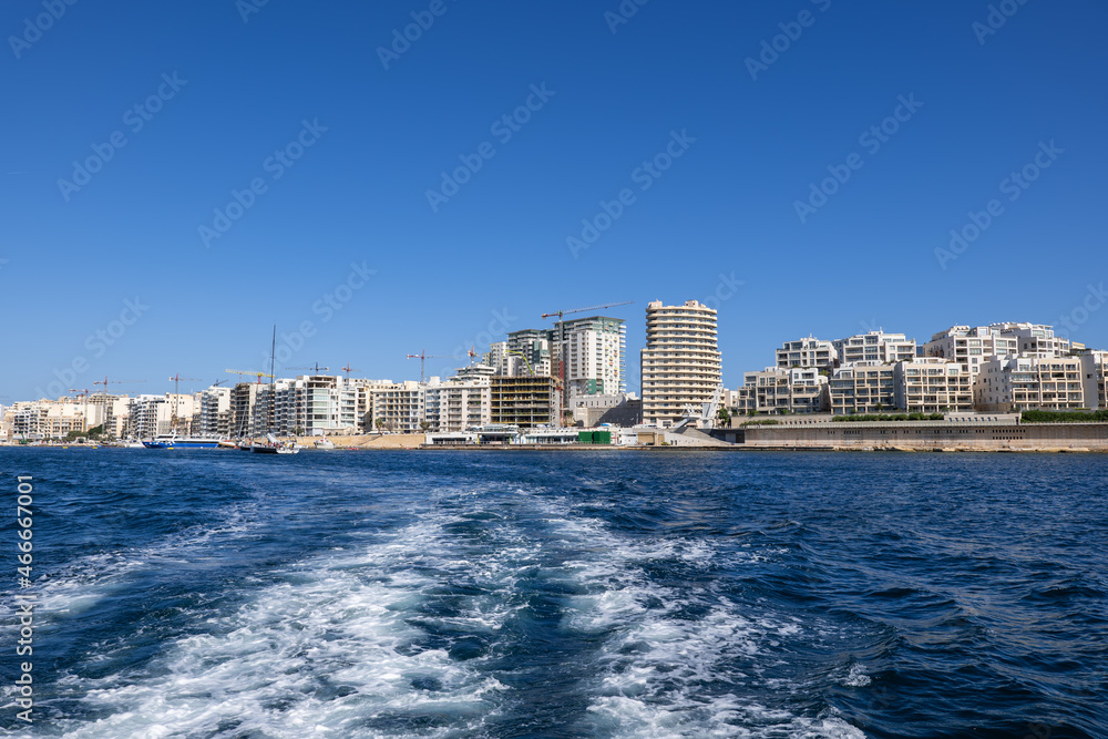Sliema Town Skyline In Malta