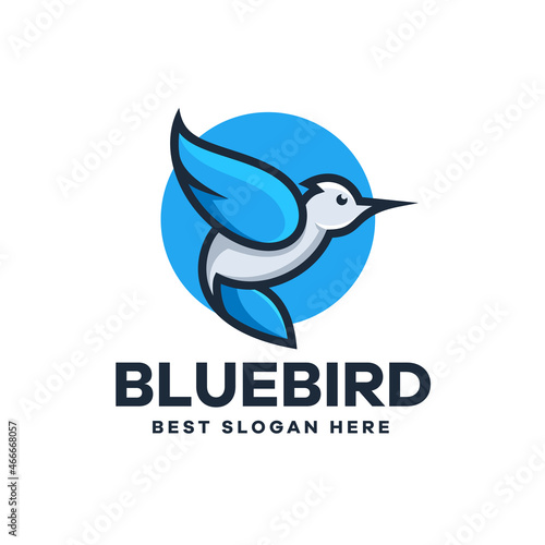 Modern Flying Bird Logo Design