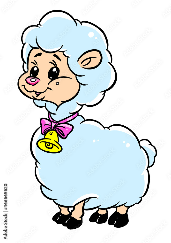 Little sheep animal illustration character Little sheep animal illustration character