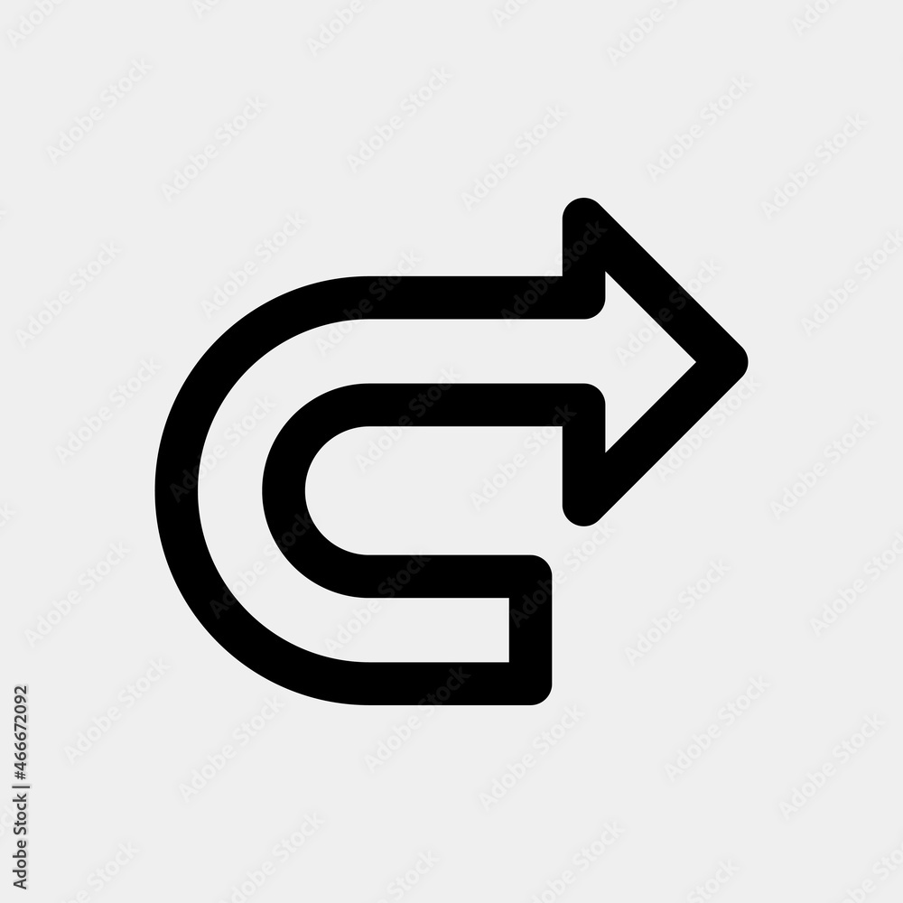 Next arrow icon vector illustration in line style, use for website mobile app presentation Next arrow icon vector illustration in line style, use for website mobile app presentation