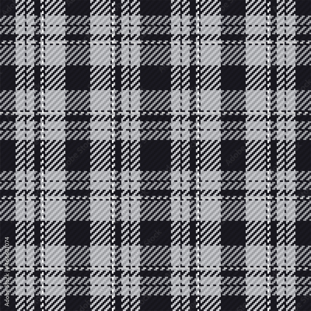 Seamless pattern of scottish tartan plaid. Repeatable background with check fabric texture. Vector backdrop striped textile print.