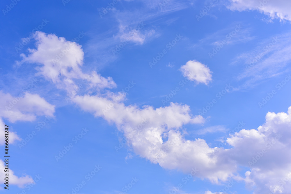 Puffy fluffy white clouds against daytime sky. Puffy fluffy white clouds against daytime sky.