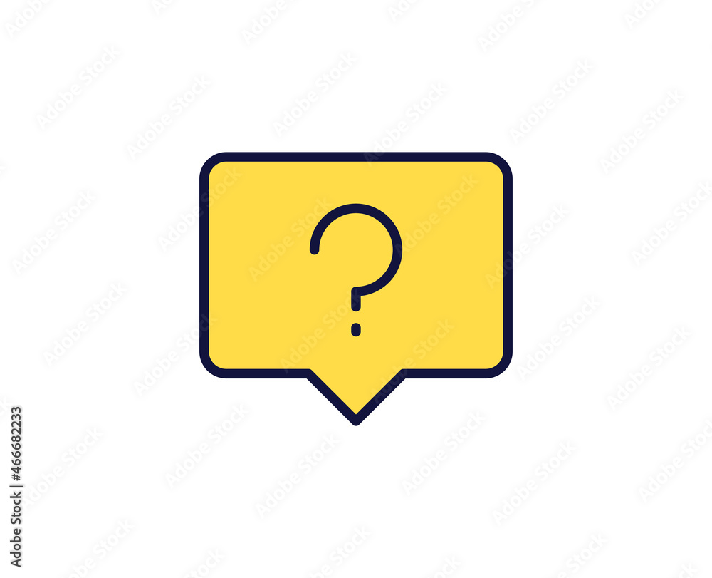 Question flat icon. Thin line signs for design logo, visit card, etc. Single high-quality outline symbol for web design or mobile app. Sign outline pictogram. Question flat icon. Thin line signs for design logo, visit card, etc. Single high-quality outline symbol for web design or mobile app. Sign outline pictogram.