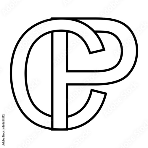 Logo sign pc, cp icon sign ...