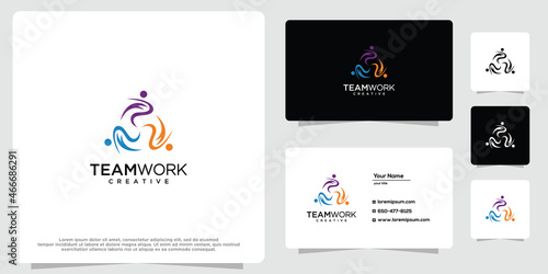 Colorful community inspiration logo template