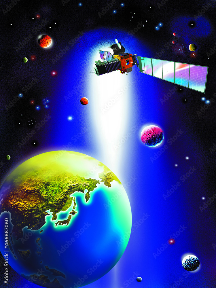 3D illustration of earth and science 3D illustration of earth and science