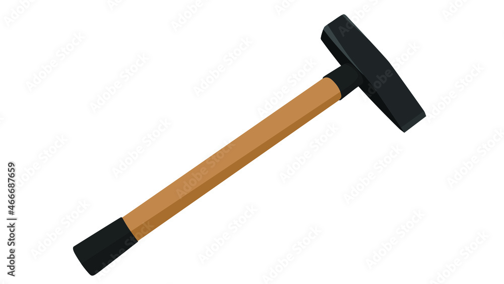 hammer isolated on white background, hammer vector illustration hammer isolated on white background, hammer vector illustration