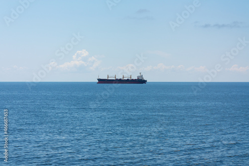 cargo ship in the sea