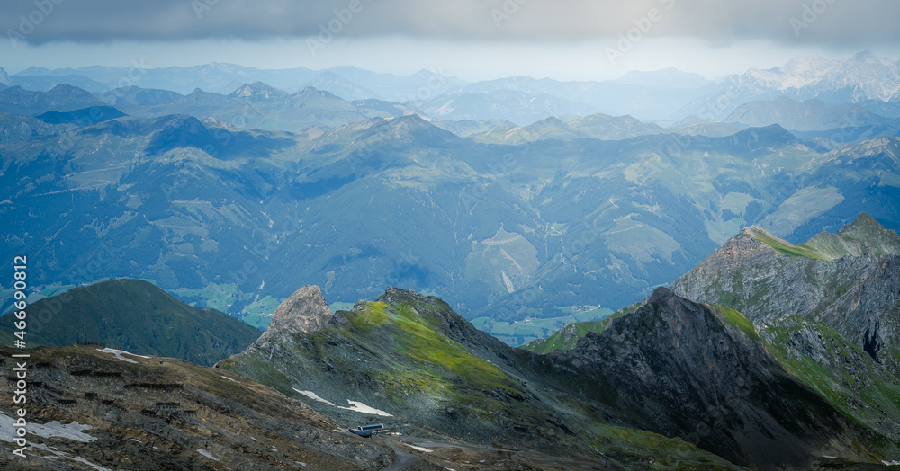 Mountains of the Austrian Alps during summer
