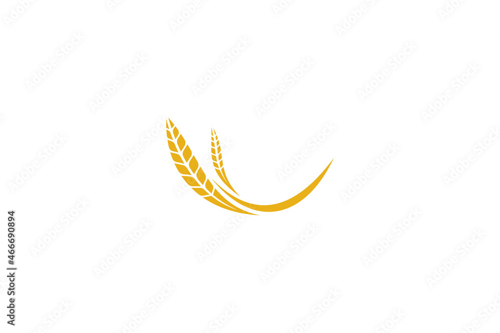 Wheat logo template design vector, icon illustration Wheat logo template design vector, icon illustration