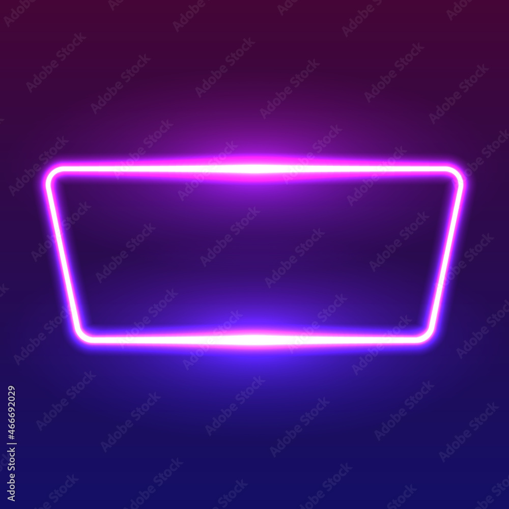 Futuristic Neon frame border. Purple neon glowing background Futuristic Neon frame border. Purple neon glowing background