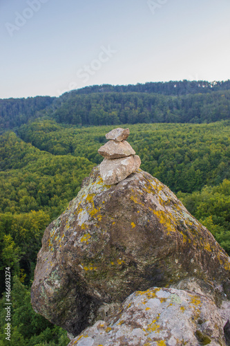 Plakat rocks in the mountains