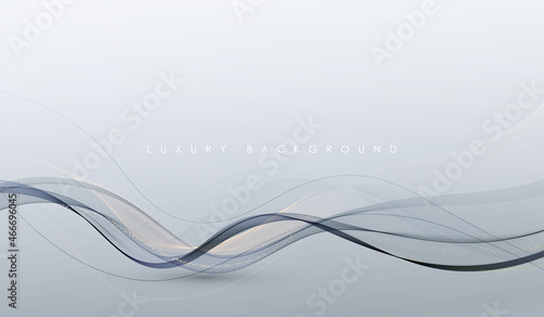 Vector abstract colorful flowing wave lines. Design element for wedding invitation, greeting card