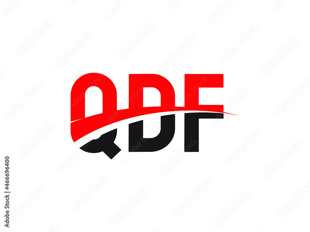 QDF Letter Initial Logo Design Vector Illustration QDF Letter Initial Logo Design Vector Illustration
