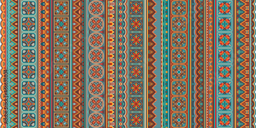 Vector abstract decorative ethnic ornamental illustration.