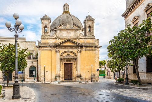 View at the Church of Santa Lucia in the streets of Manduria - Italy