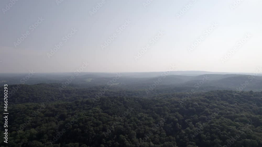 Arial drone view, flying over Garden of the Gods, Southern Illinois Arial drone view, flying over Garden of the Gods, Southern Illinois