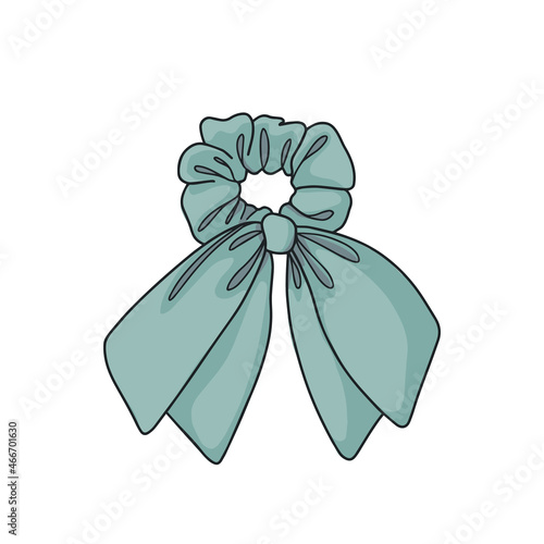 Scrunchies icon in cartoon style
