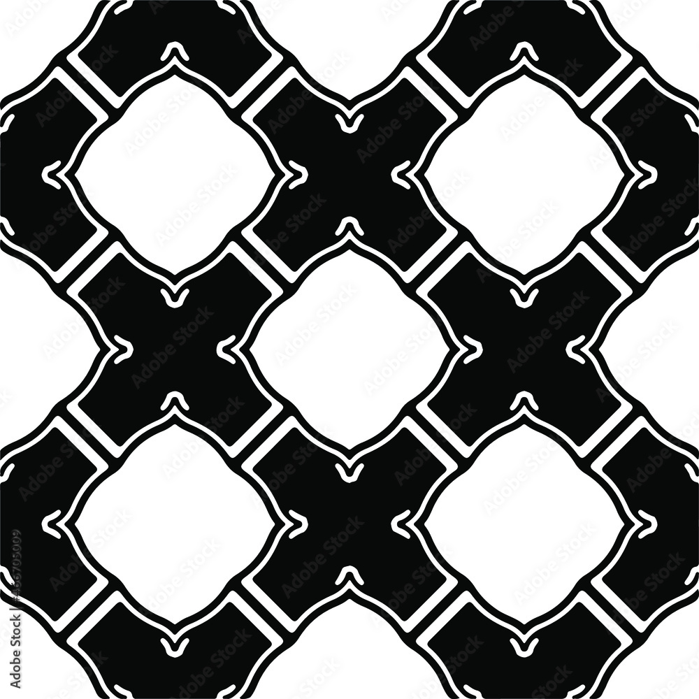 Vector seamless models. Modern stylish texture. Composition from regularly repeating geometrical element. Monochrome, simple. Vector illustrations. Black and white pattern. Vector seamless models. Modern stylish texture. Composition from regularly repeating geometrical element. Monochrome, simple. Vector illustrations. Black and white pattern.