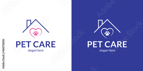 Modern pet care logo