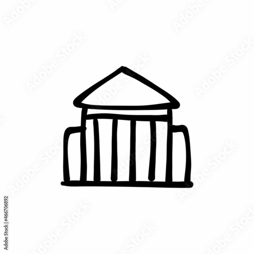 Patio icon in vector. Logotype - Doodle
