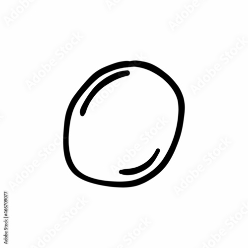 lemon icon in vector. Logotype - Doodle