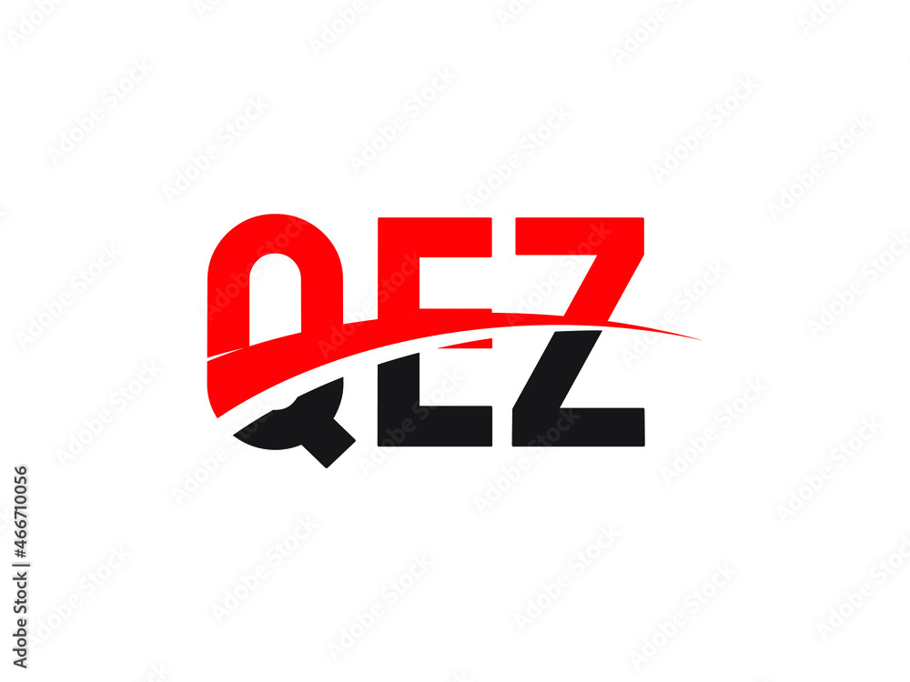 Fototapeta premium QEZ Letter Initial Logo Design Vector Illustration