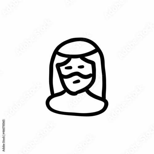 Arabian icon in vector. Logotype - Doodle