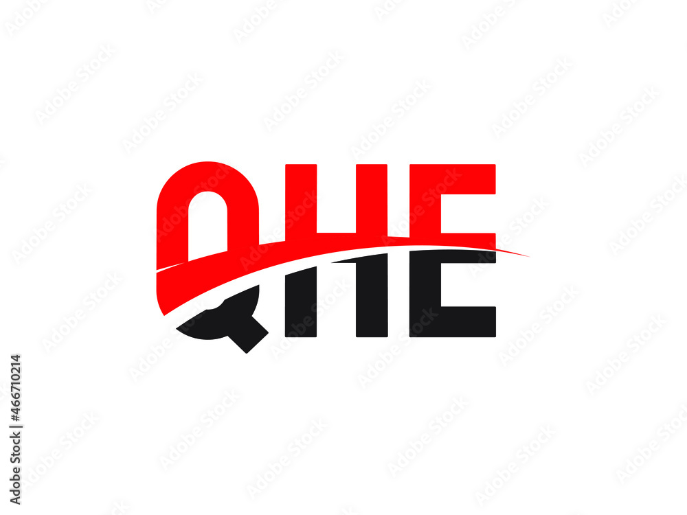 QHE Letter Initial Logo Design Vector Illustration