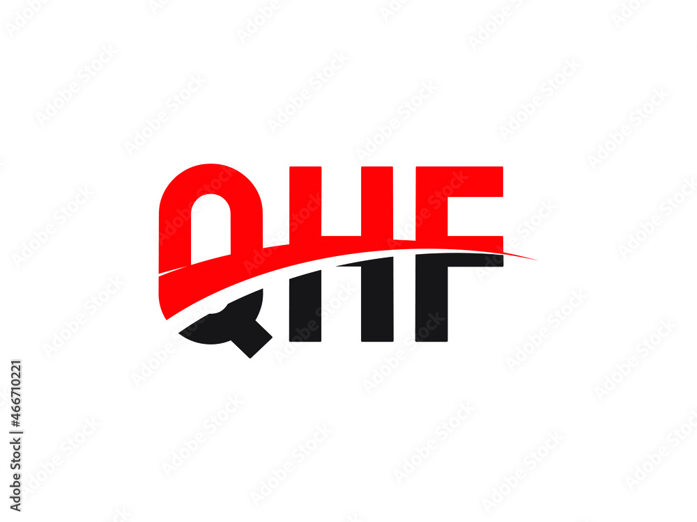 Fototapeta premium QHF Letter Initial Logo Design Vector Illustration
