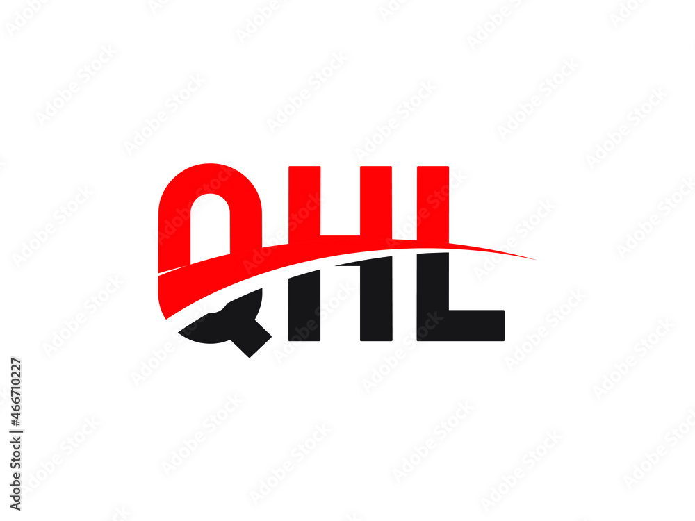 Obraz premium QHL Letter Initial Logo Design Vector Illustration