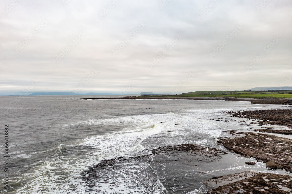 The Easky coast close to the Castle in County Sligo - Republic of Ireland