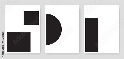 Geometric posters of square...
