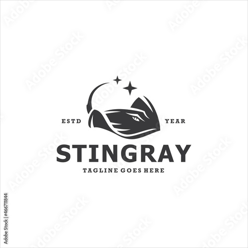 Stingray Logo Design Vector Image