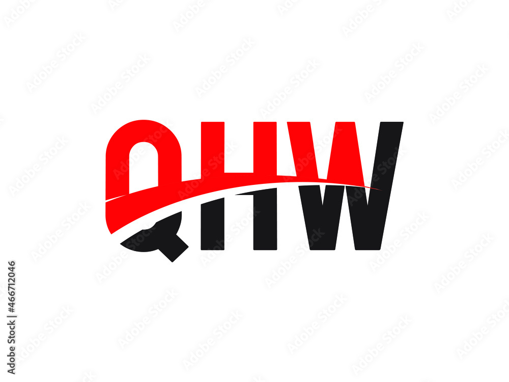 QHW Letter Initial Logo Design Vector Illustration QHW Letter Initial Logo Design Vector Illustration