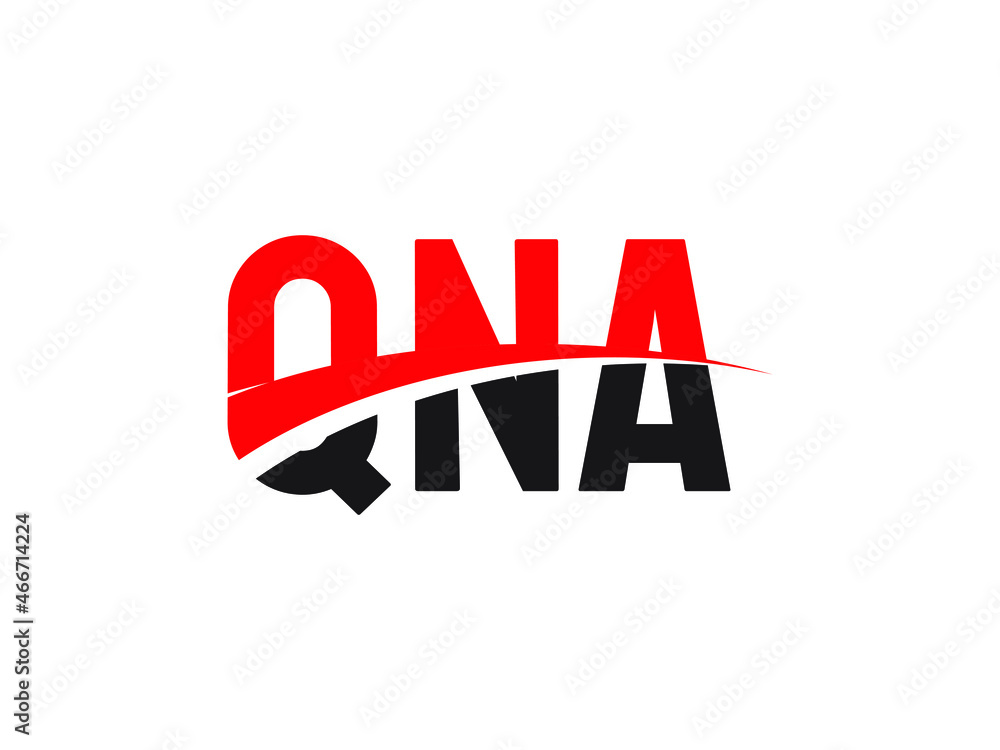 Fototapeta premium QNA Letter Initial Logo Design Vector Illustration