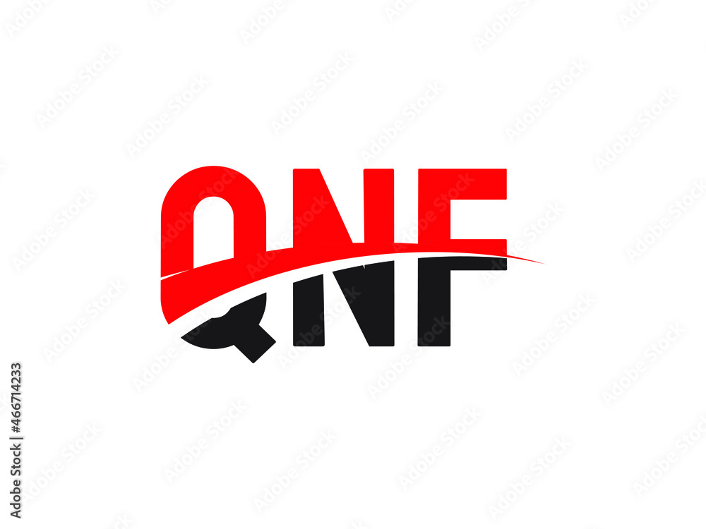 Fototapeta premium QNF Letter Initial Logo Design Vector Illustration