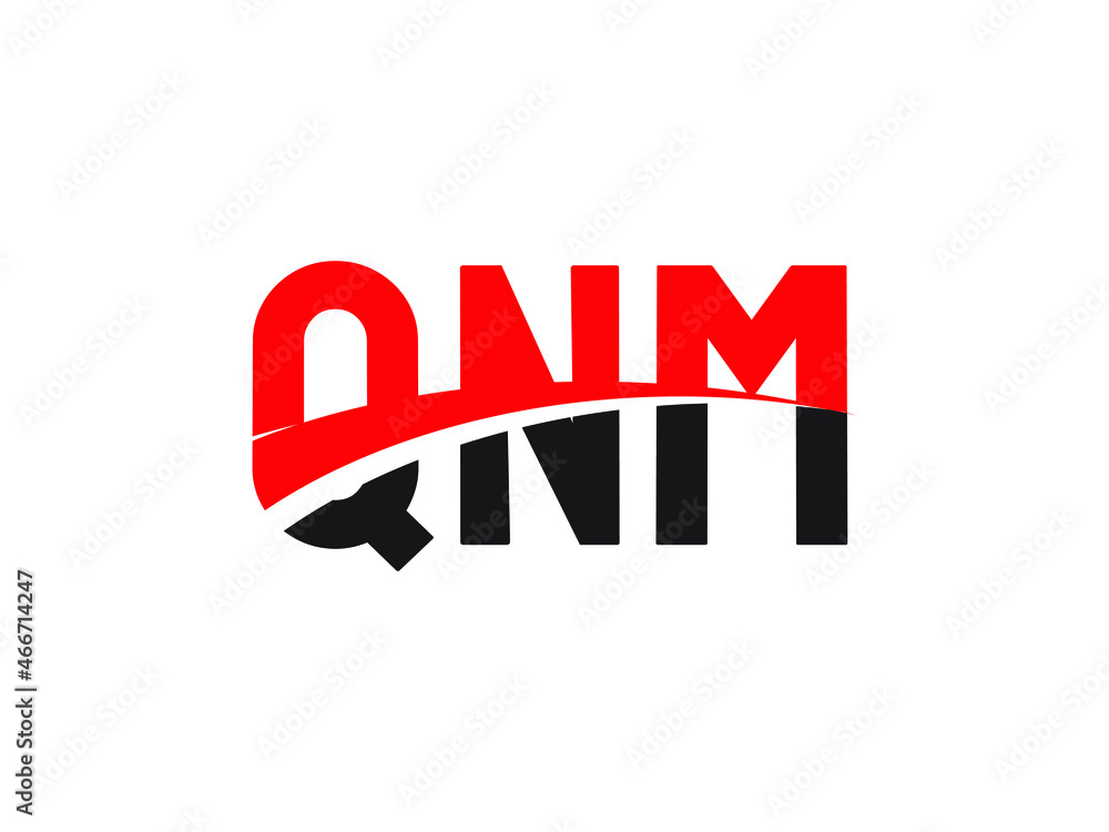 QNM Letter Initial Logo Design Vector Illustration QNM Letter Initial Logo Design Vector Illustration