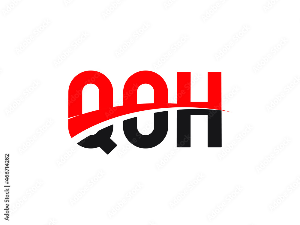 QOH Letter Initial Logo Design Vector Illustration QOH Letter Initial Logo Design Vector Illustration