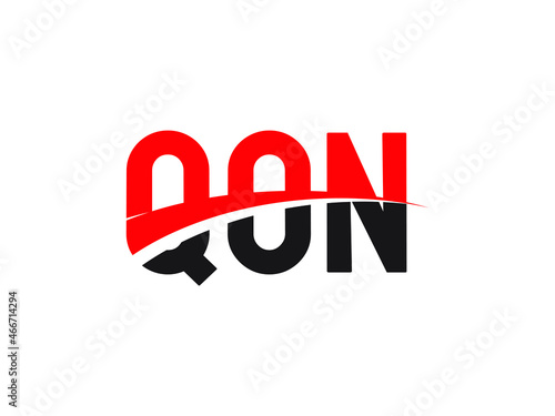 QON Letter Initial Logo Design Vector Illustration