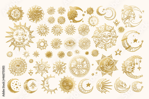 Collection of various occult symbols.