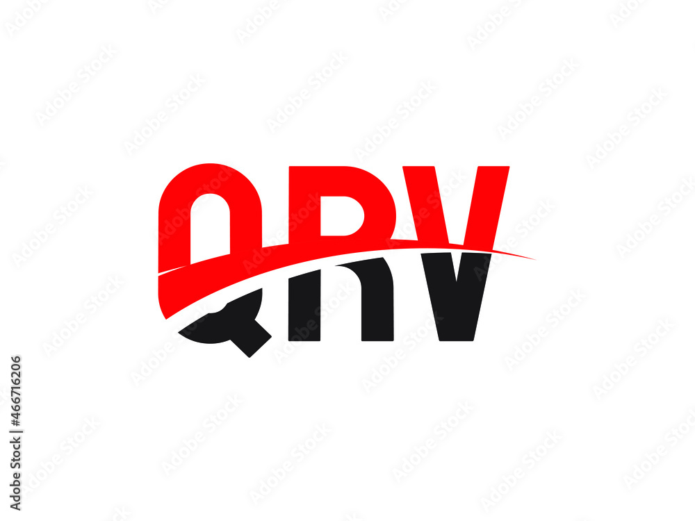 QRV Letter Initial Logo Design Vector Illustration QRV Letter Initial Logo Design Vector Illustration
