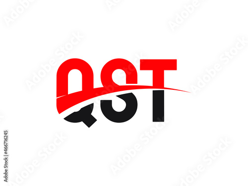 QST Letter Initial Logo Design Vector Illustration