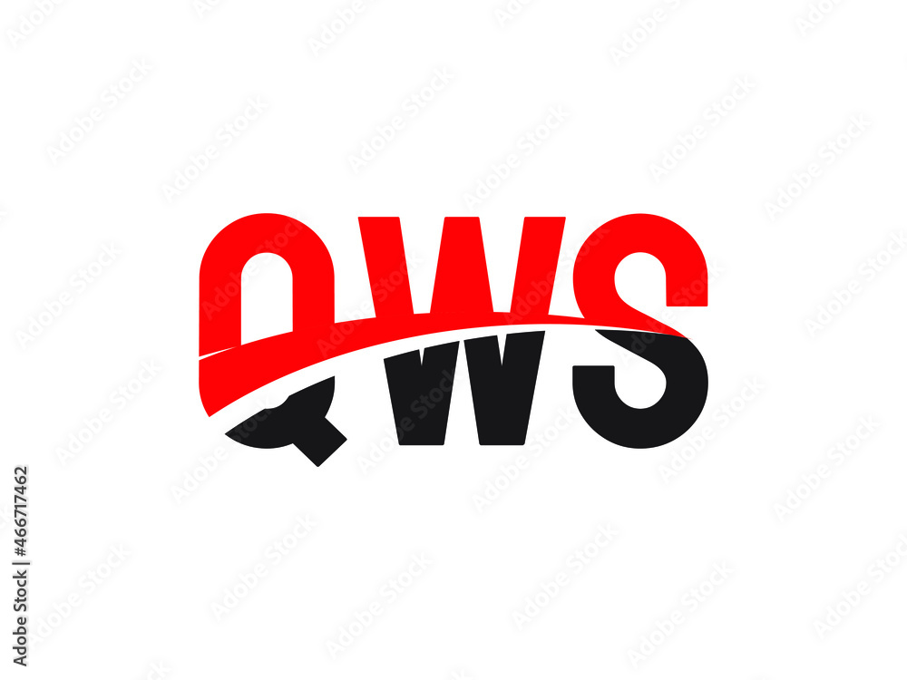 Fototapeta premium QWS Letter Initial Logo Design Vector Illustration