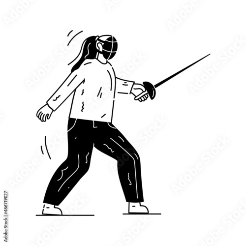 Fencing Player 