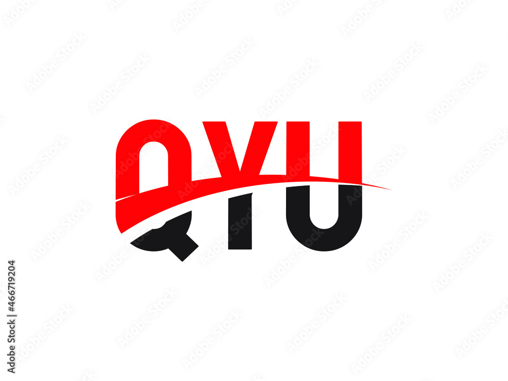 QYU Letter Initial Logo Design Vector Illustration QYU Letter Initial Logo Design Vector Illustration